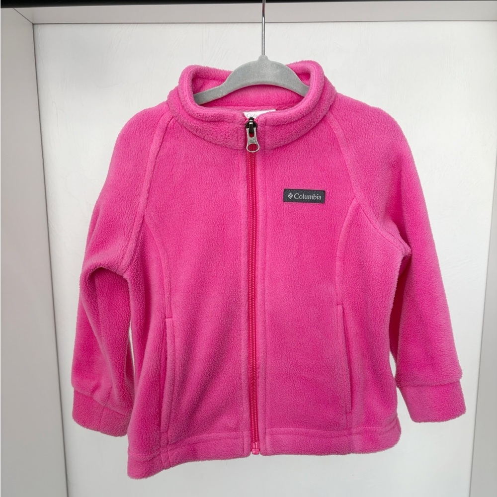 Columbia Kids Pink Full-Zip Fleece Jacket
